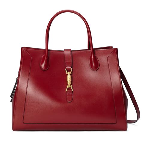 gucci jackie bag red|jackie 1961 large tote bag.